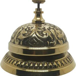Solid Brass Victorian‎ Style Service Desk Hotel Counter Shop Keeper Bell